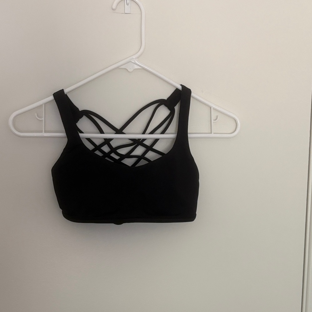 Lululemon Athletica Black Strappy Bra